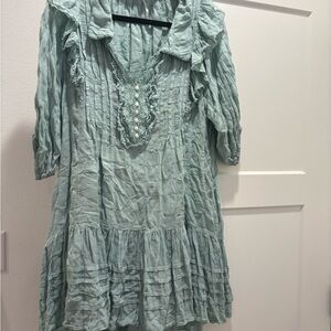 Free People Green Midi Dress